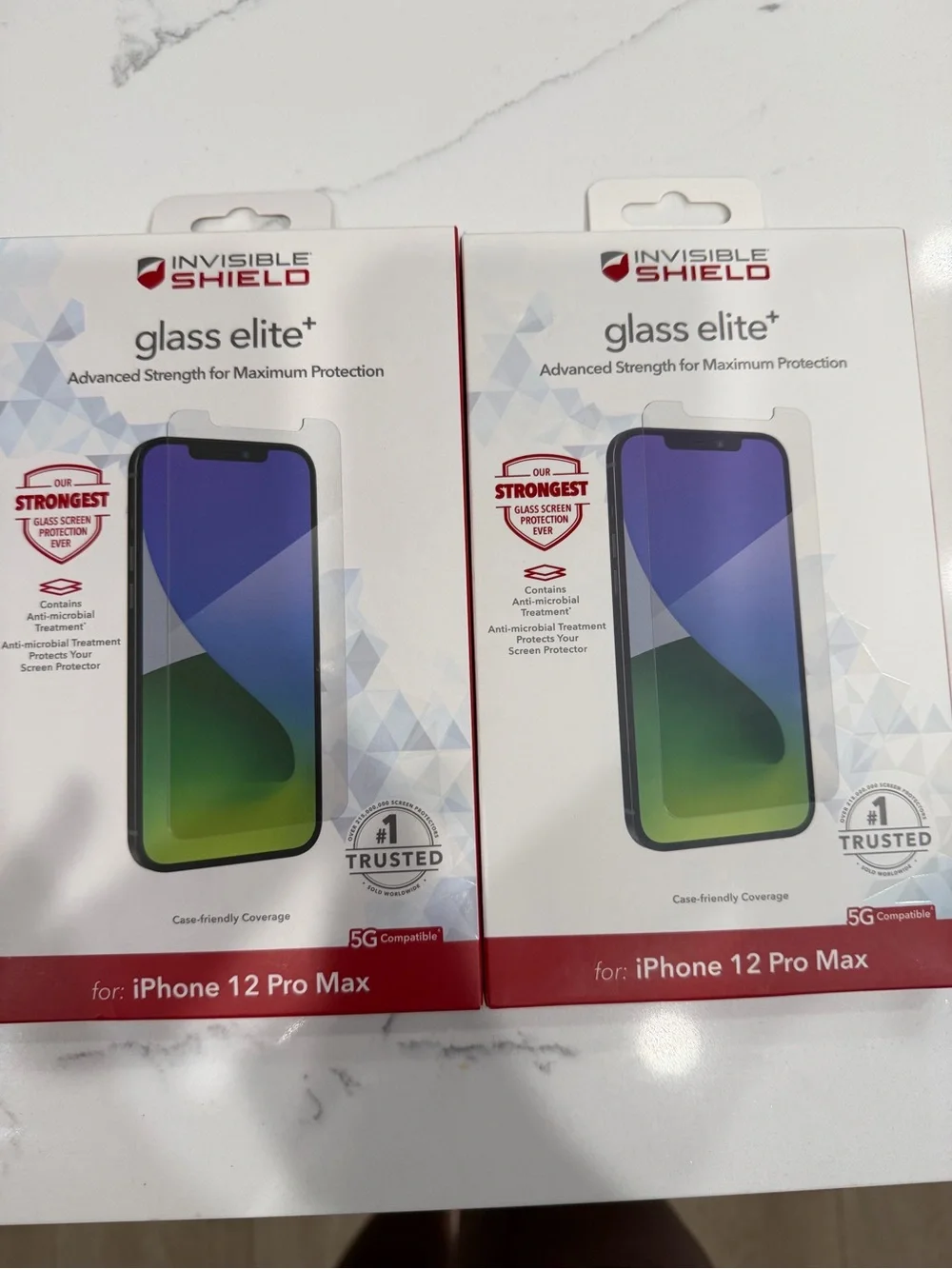 Glass Elite+ Screen Protector for iPhone 12 Pro Max — Black Frame